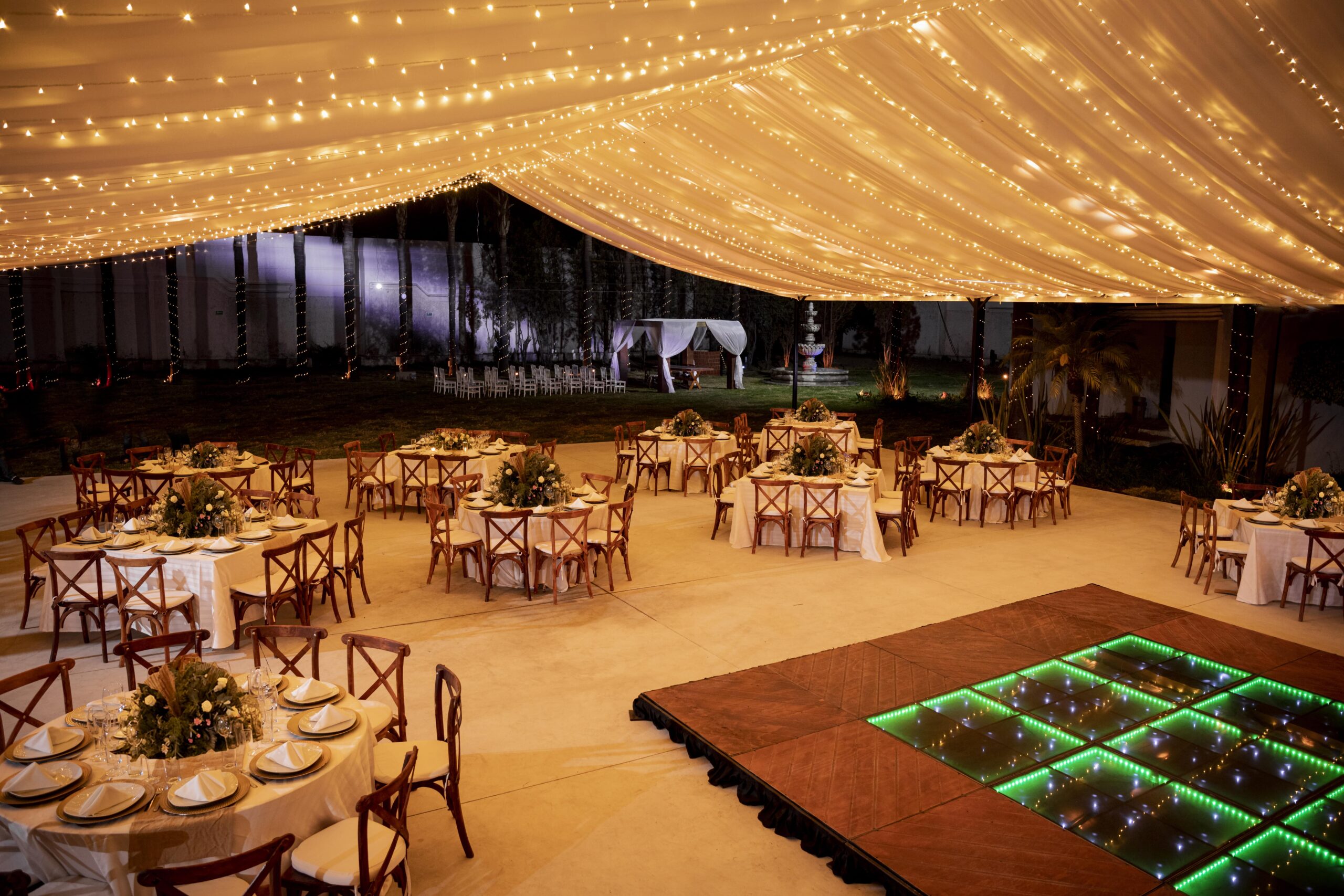 Pista de baile iluminada